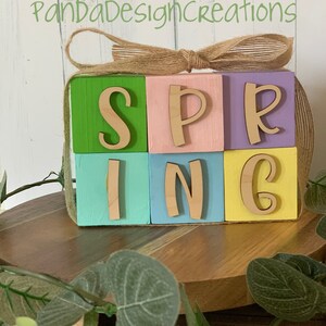 Spring/Easter blocks