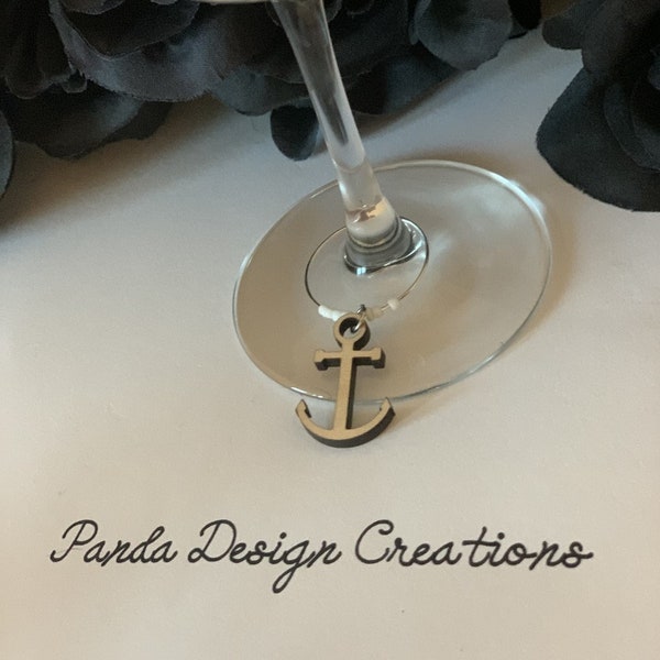 Anchor wine charm