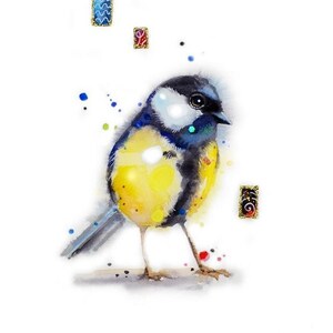 robin painting watercolor bird illustration animal watercolor Robin wall print Bird art decor bird gift animals print robin wall art bird