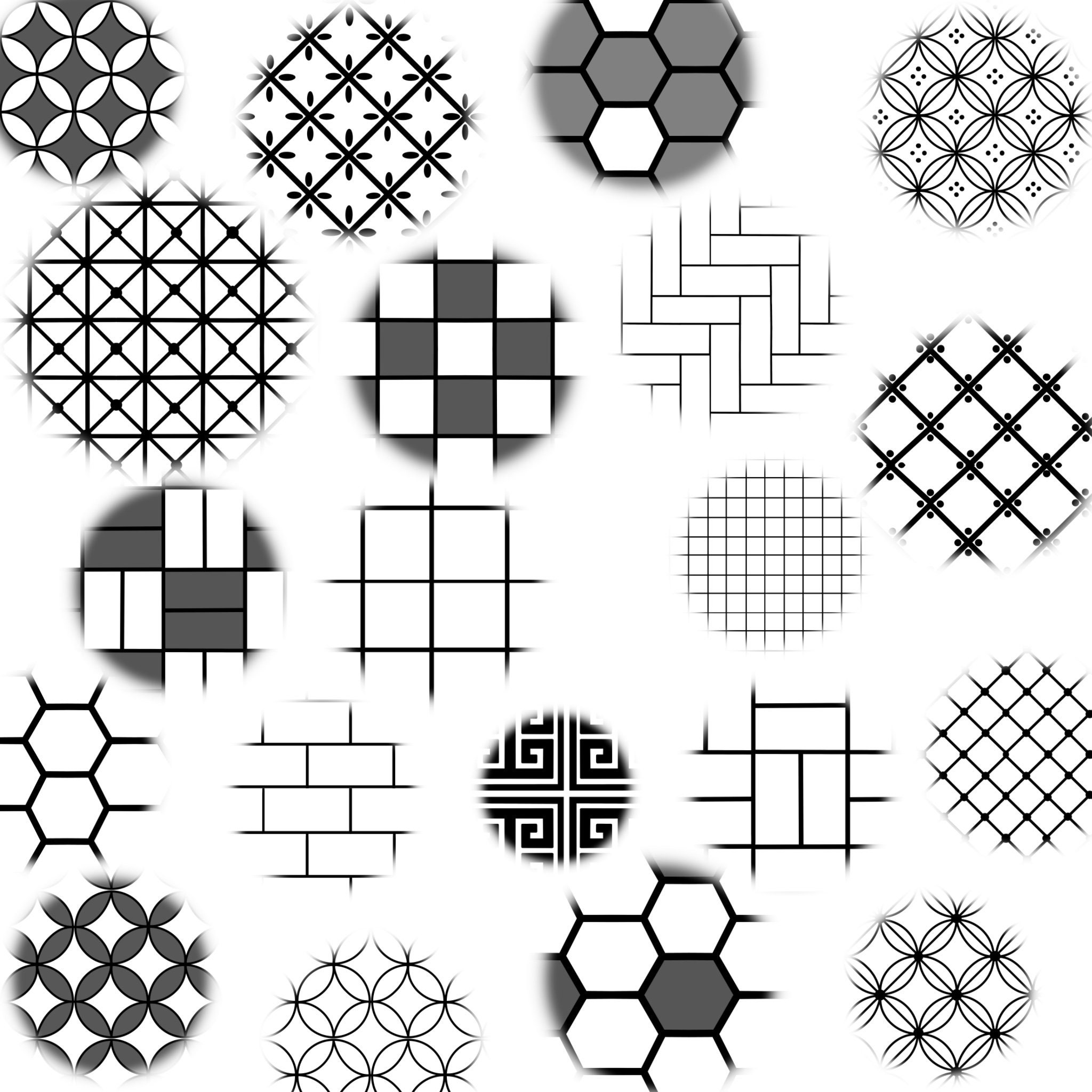 Procrear pinceles de diseño interior Pinceles de textura | Etsy