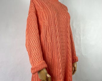 Vintage 80s peach knitted jumper
