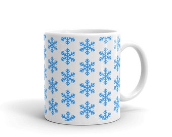 Taza de copos de nieve