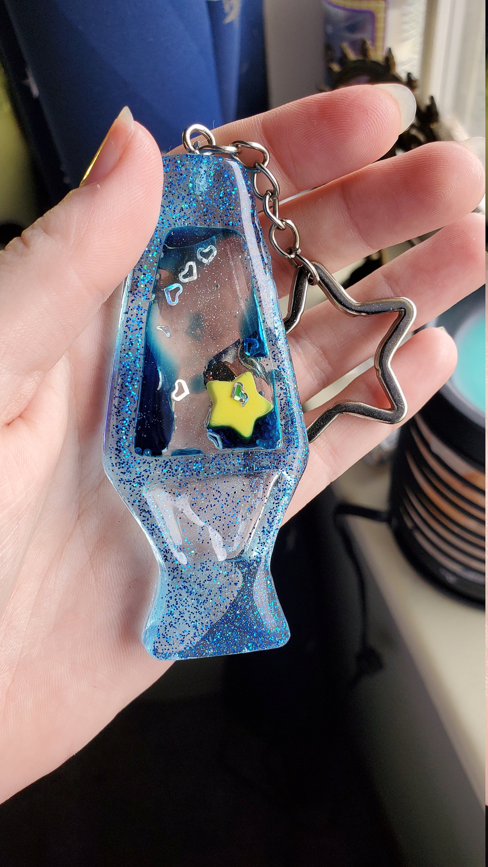 Liquid Glitter Filled Lava Lamp Shaker Keychain Etsy