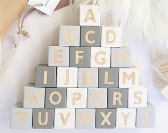white alphabet blocks