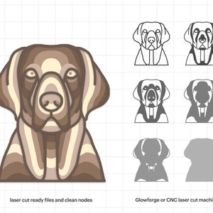 Labrador Retriever Mandala SVG: 3D Multilayer Dog Wall Art (Digital Download)