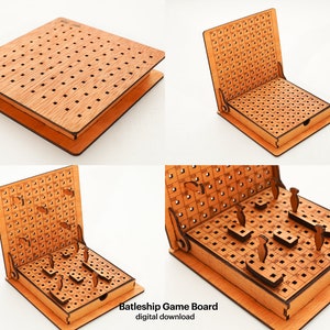 Battleship Board Game SVG, Wooden battleship, battleship Board Laser Cut, Family Game, Vintage game, Laser cut files, Glowforge