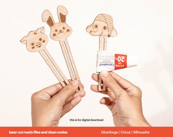 Animal Toothpaste Squeezer SVG: Laser Cut Files for Glowforge