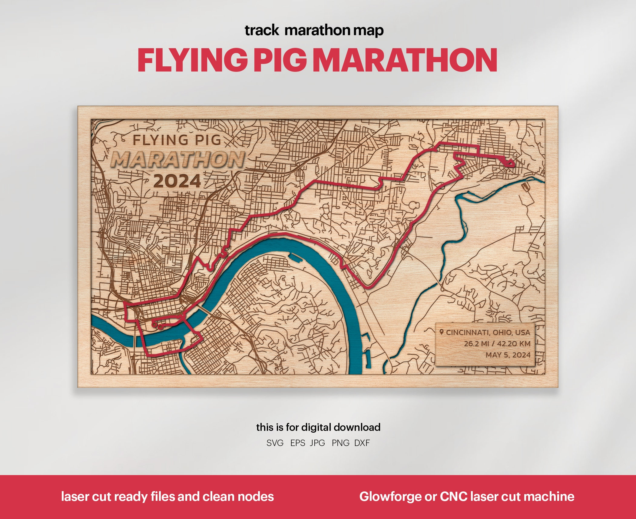 3d Printed Marathon Routes - Main Image