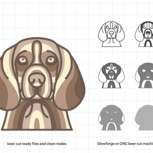 Beagle Multilayer Dog Mandala SVG, Mandala Wall Art, 3D Multilayer File, Personalized Dog Face, Home Wall Decor, Glowforge, DIGITAL DOWNLOAD