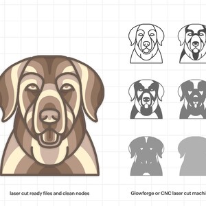 Golden Retriever Multilayer Dog Mandala SVG, Mandala Wall Art, 3D Multilayer File, Personalized Dog Face, Home Wall Decor, DIGITAL DOWNLOAD