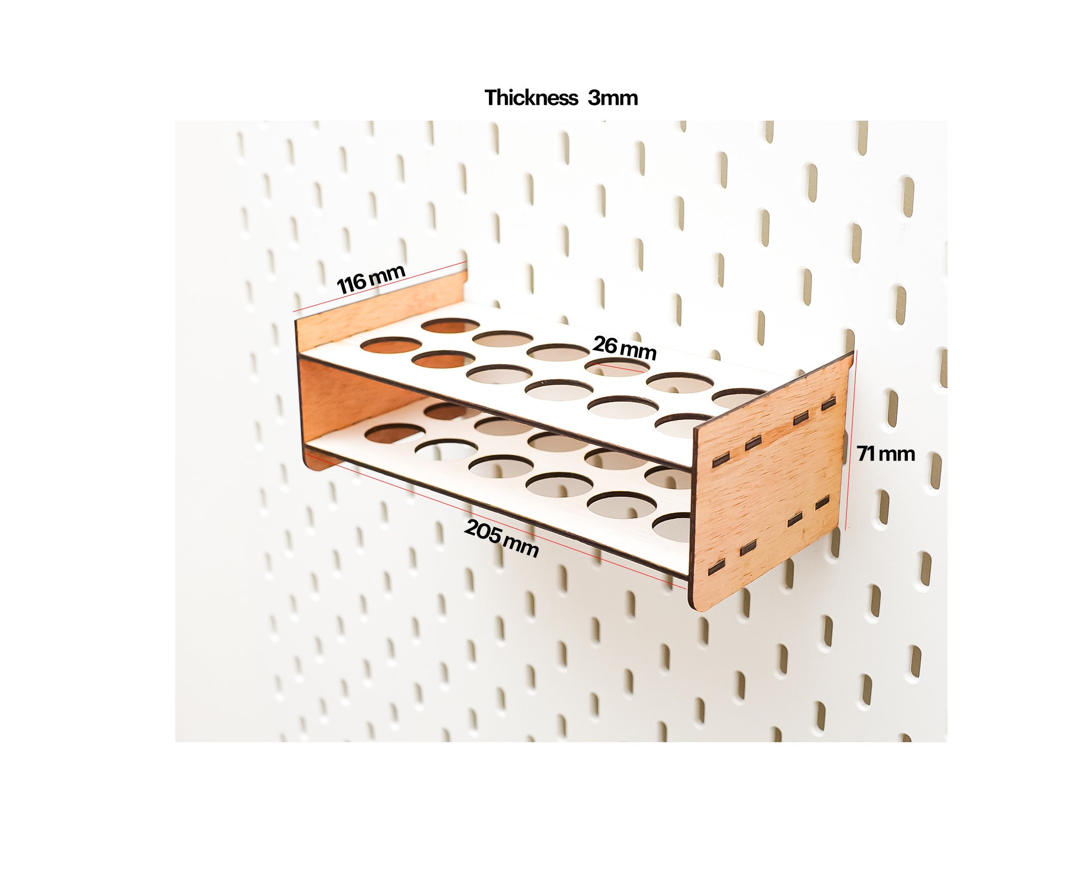 Acrylic Paint Organizer Pegboard Accessories Paint Holder Etsy