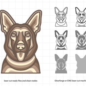 Deutscher Schäferhund Multilayer Hund Mandala SVG, Mandala Wandkunst, 3D Multilayer Datei, personalisiertes Hundegesicht, Home Wall Decor, DIGITAL DOWNLOAD