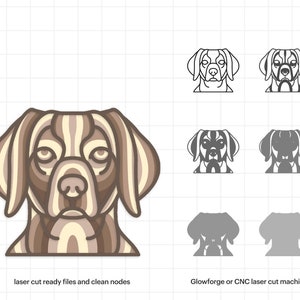 Brittany Multilayer Dog Mandala SVG, Mandala Wall Art, 3D Multilayer File, Personalized Dog Face, Home Wall Decor, Xtool, DIGITAL DOWNLOAD