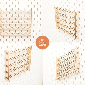 Pegboard Accessories Tube Holder Organizer Laser Cuting File, Glowforge, Digital File, For 3mm Wood