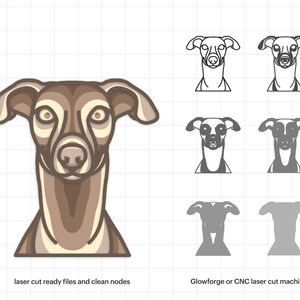 Whippet Dog Multilayer Dog Mandala SVG, Mandala Wall Art, 3D Multilayer File, Personalized Dog Face, Home Wall Decor, DIGITAL DOWNLOAD
