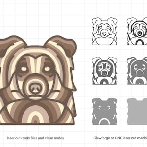 Shetland Sheepdog Multilayer Dog Mandala SVG, Mandala Wall Art, 3D Multilayer File, Personalized Dog Face, Home Wall Decor, DIGITAL DOWNLOAD