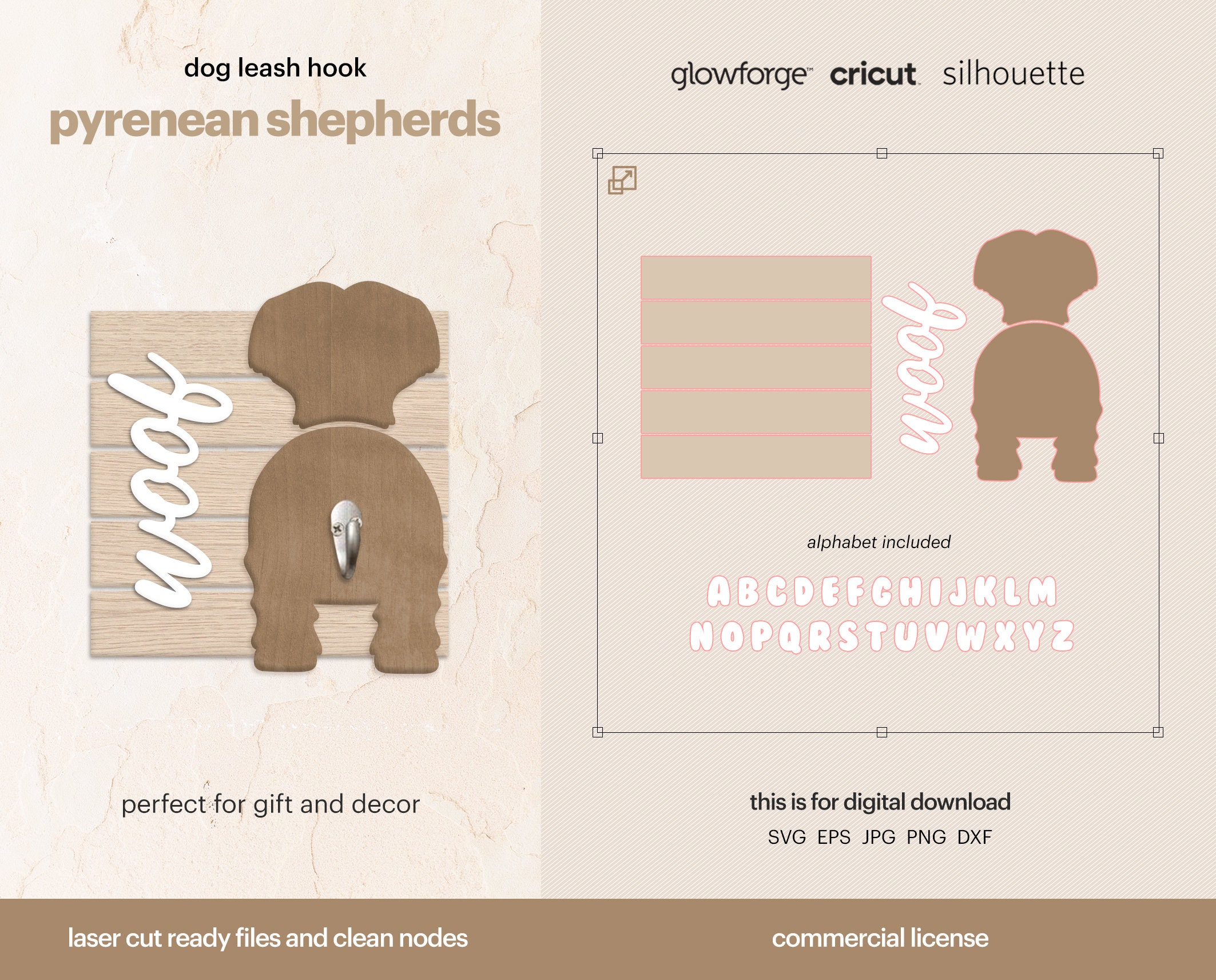Pyrenäen Schäfer Hund Silhouette SVG Pyrenäen Schäfer Hund Etsy