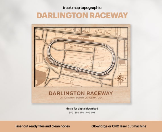 Darlington Race Track Outline