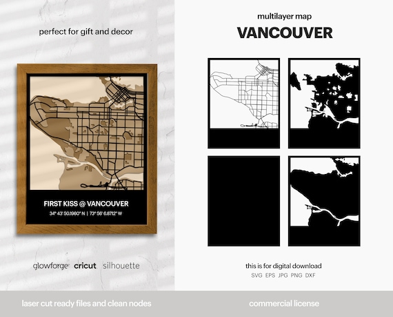 Download Chicago Layered City Map Svg File Laser Cut File Map Wall Decoration Glowforge Multi Layered Street Map City Map Wall Art Art Collectibles Drawing Illustration Sultraline Id