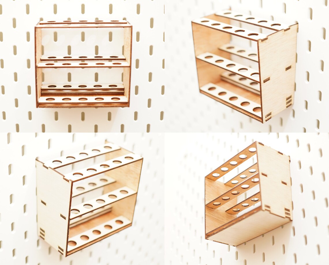 Pegboard Accessories Marker Holder Organizer Laser Cuting Etsy