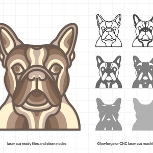 Boston Terrier Mandala SVG: 3D Multilayer Dog Laser Cut File (Digital Download)