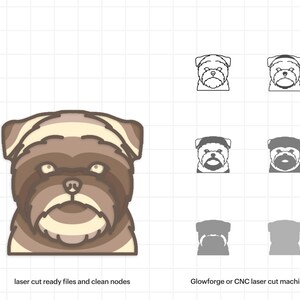 Multilayer Affenpinscher Multilayer Dog Mandala SVG, Mandala Wall Art, 3D Multilayer File, Personalized Dog Face, Xtool, DIGITAL DOWNLOAD