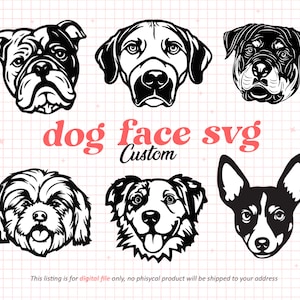Custom Dog Face Etsy Canada