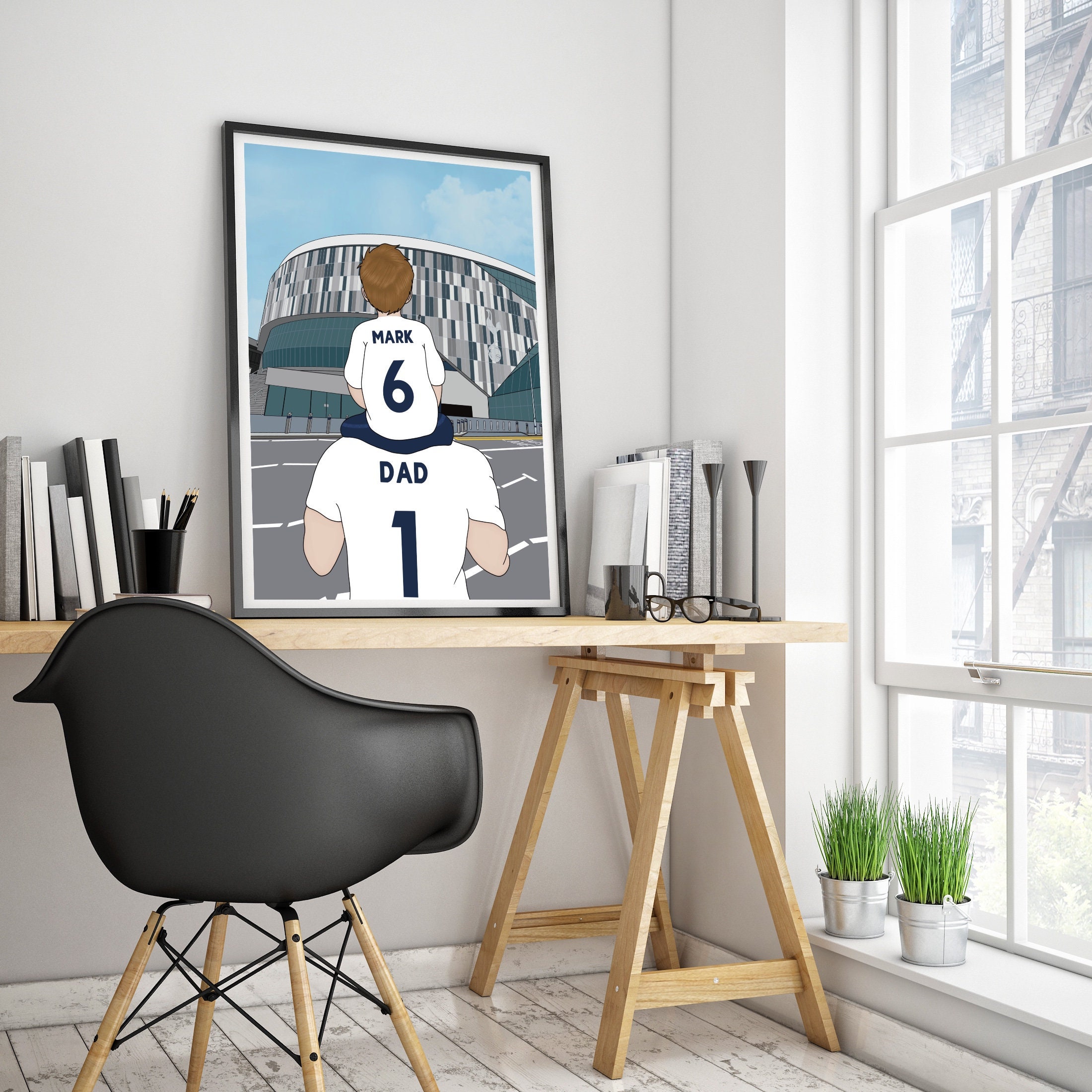 Personalised Printable Tottenham Hotspur FC Stadium Artwork Etsy