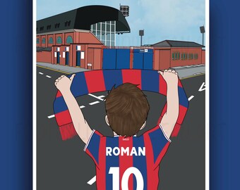 Crystal Palace Gifts - Personalised Selhurst Park Stadium Print - BOY - Football Print - Best Son - Brother - Crystal Palace Wall Art Print