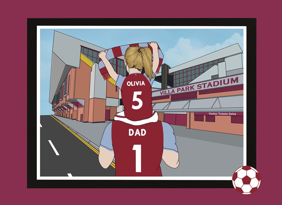 Personalised Aston Villa Gifts For Boys - Inspired By Aston Villa Fc