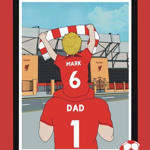 Personalised Liverpool Gifts Anfield Stadium Custom Artwork Etsy Norway