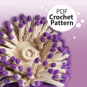 Sea Anemone Crochet Pattern, Amigurumi Coral, Soft Coral Toy, DIY Coral Reef, Crochet Sea Water Aquarium Plant, PDF file with Instruction