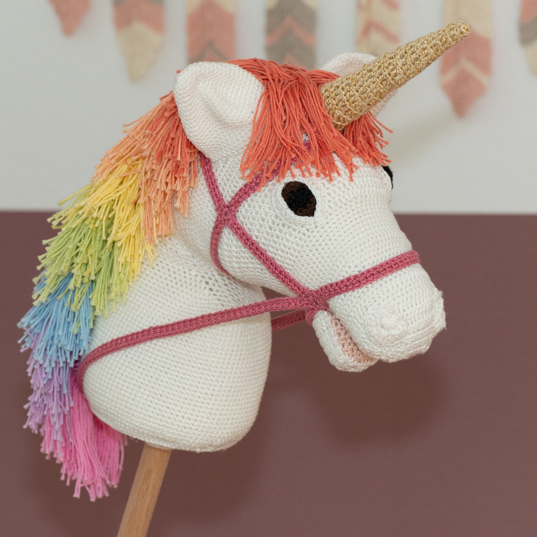Hobby Unicorn Crochet Pattern, Stick Unicorn Instructions, Unicorn With ...