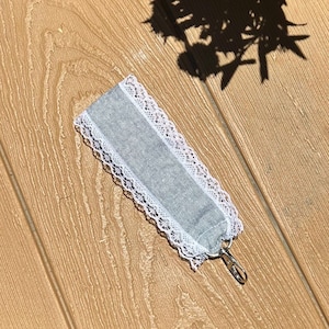 Light Denim Wristlet Keychain