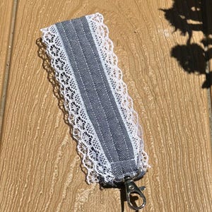 Denim Wristlet Keychain