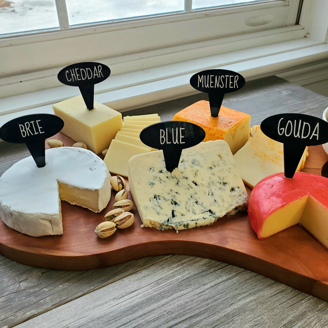 Acrylic Cheese Markers Cheese labels Charcuterie labels Etsy