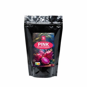 Pink Pitaya Powder | 100% Pure Red Dragonfruit | Natural | Smoothies, desserts, confectionary, baking, food decorating, yoghurt, oatmeal