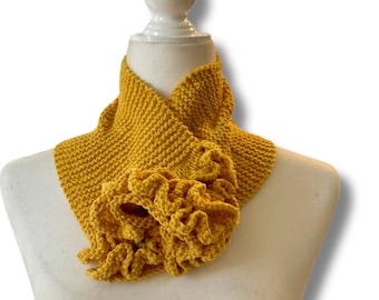 Knit Scarf, Women Scarf, Handmade Scarf, Knitted Scarf, Neck warmer, Gifts  for her, Cowl Scarf