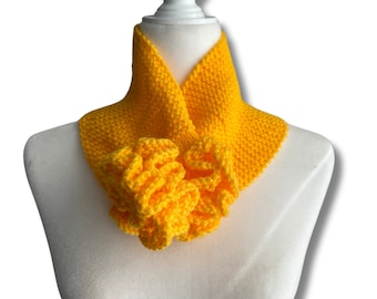 Knit Scarf, Women Scarf, Handmade Scarf, Knitted Scarf, Neck warmer, Gifts  for her, Cowl Scarf