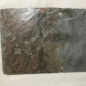 Beautiful weathered vintage roofing slate recovered from the New Orleans French Quarter cleaned and sealed ready to use on your next project