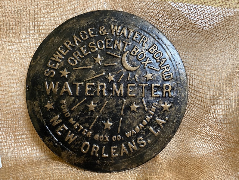 Unique Wall Art Famed Vintage New Orleans Water Meter Cover Etsy
