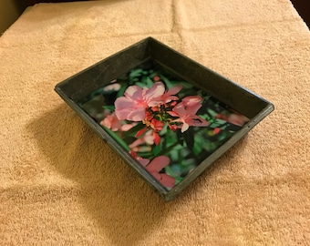 Vintage Slate Photo Tray, High Gloss Epoxy Finish