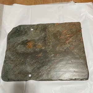 Weathered slate, cleaned and sealed