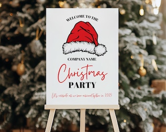 クリスマスパーティー2019 サイン入り写真 企業クリスマスパーティーのウェルカムサイン、会社のクリスマス