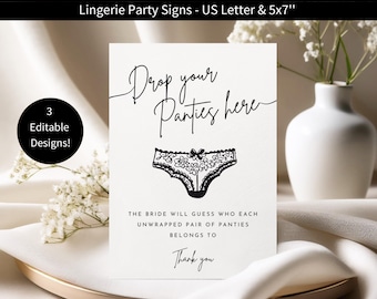 Lingerie Shower Signs, Lingerie Party Cards, Lingerie Party Ideas, Bridal Lingerie Shower, Bridal Shower Ideas Sexy Bachelorette Party Ideas