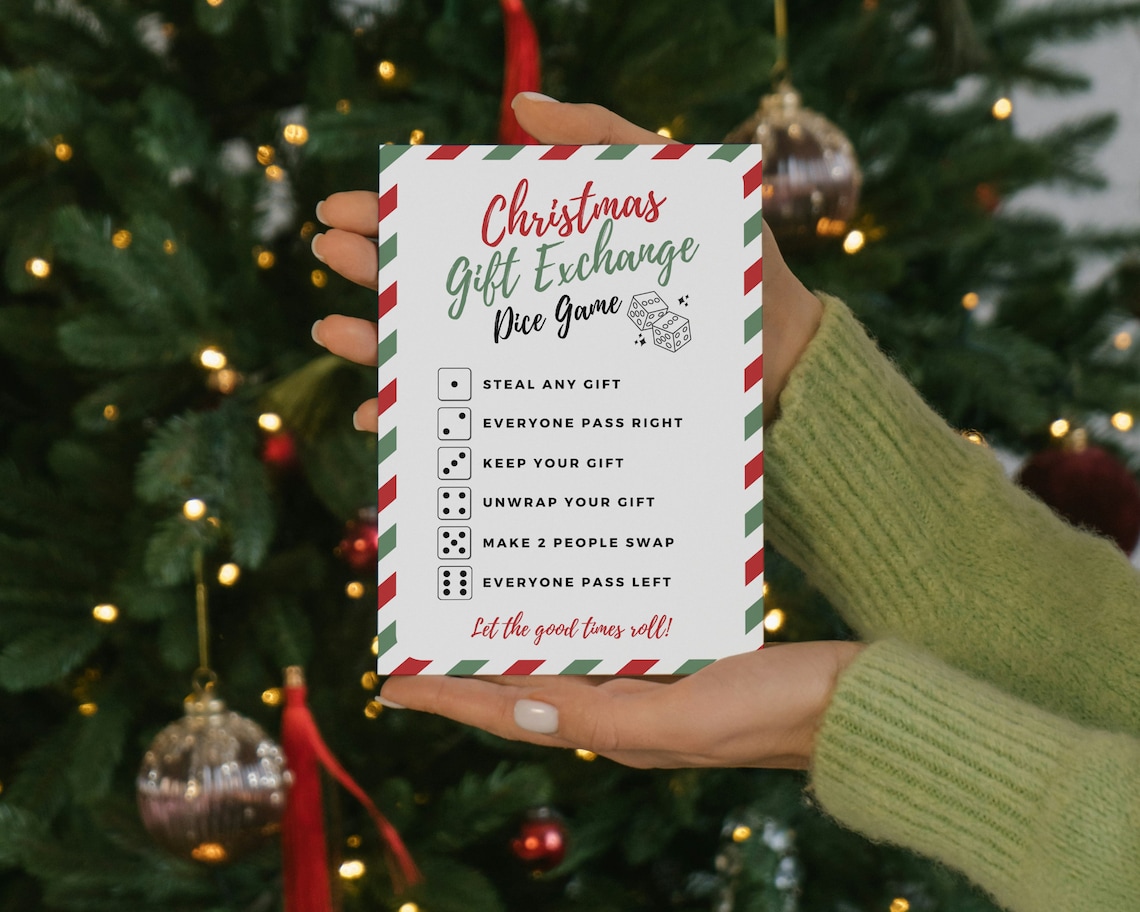 Christmas Secret Santa Gift Exchange Rules, Printable Christmas Game — free download