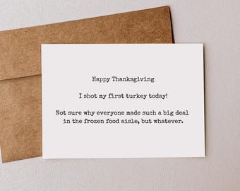 Funny Thanksgiving Card Template, Customizable Turkey Day Card, Happy Thanksgiving Ideas, Friendsgiving Card, Printable Thanksgiving Gift