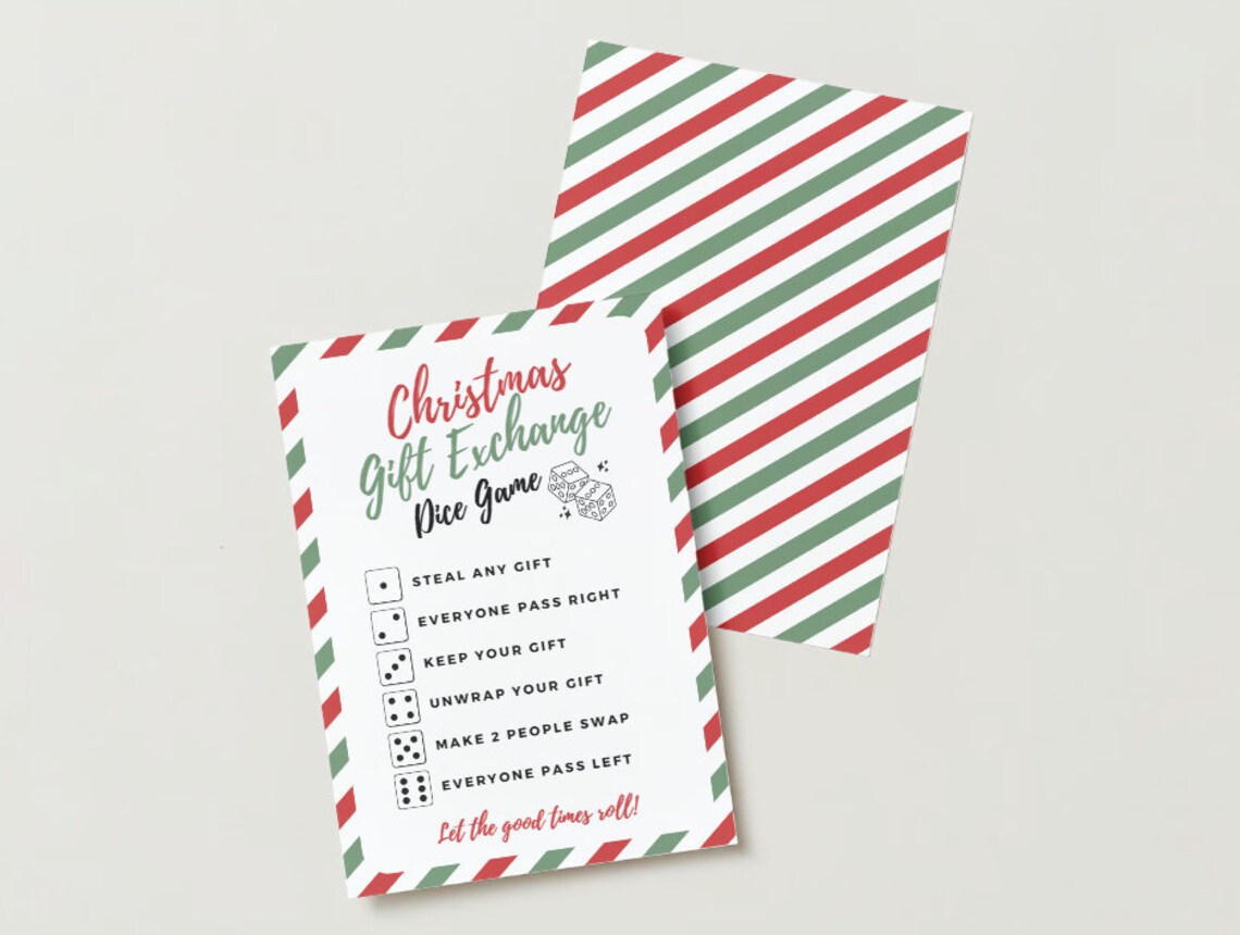 Christmas Secret Santa Gift Exchange Rules, Printable Christmas Game — free download