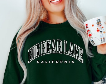 Big Bear T-Shirt | Big Bear California Unisex Sweater | Big Bear Sweatshirt | California Shirt | California Vacation Group Tee