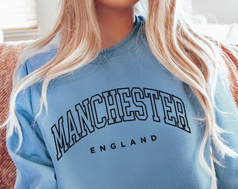 Manchester England T-Shirt | Manchester Unisex Sweater | Manchester Sweatshirt | UK Kids Tee | England Toddler Hoodie | Manchester Bodysuit